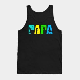 Golfing Papa Golfer Golf For Fathers Day Tank Top